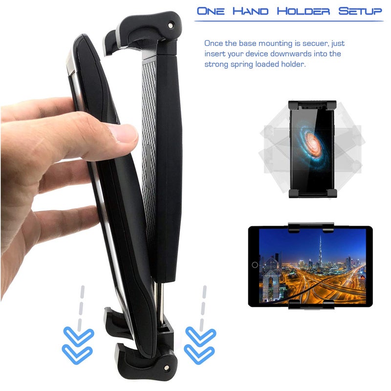 ChargerCity HDX-2 Car SUV Truck Drinks Beverage Cup Holder Mount for All Smartphones & Tablets Like iPad Pro Air Mini iPhone 17 Air 16 15 Pro Max Galaxy Tab Fold Ultra Max Pro (FitsTheater Recliner) - Image 5